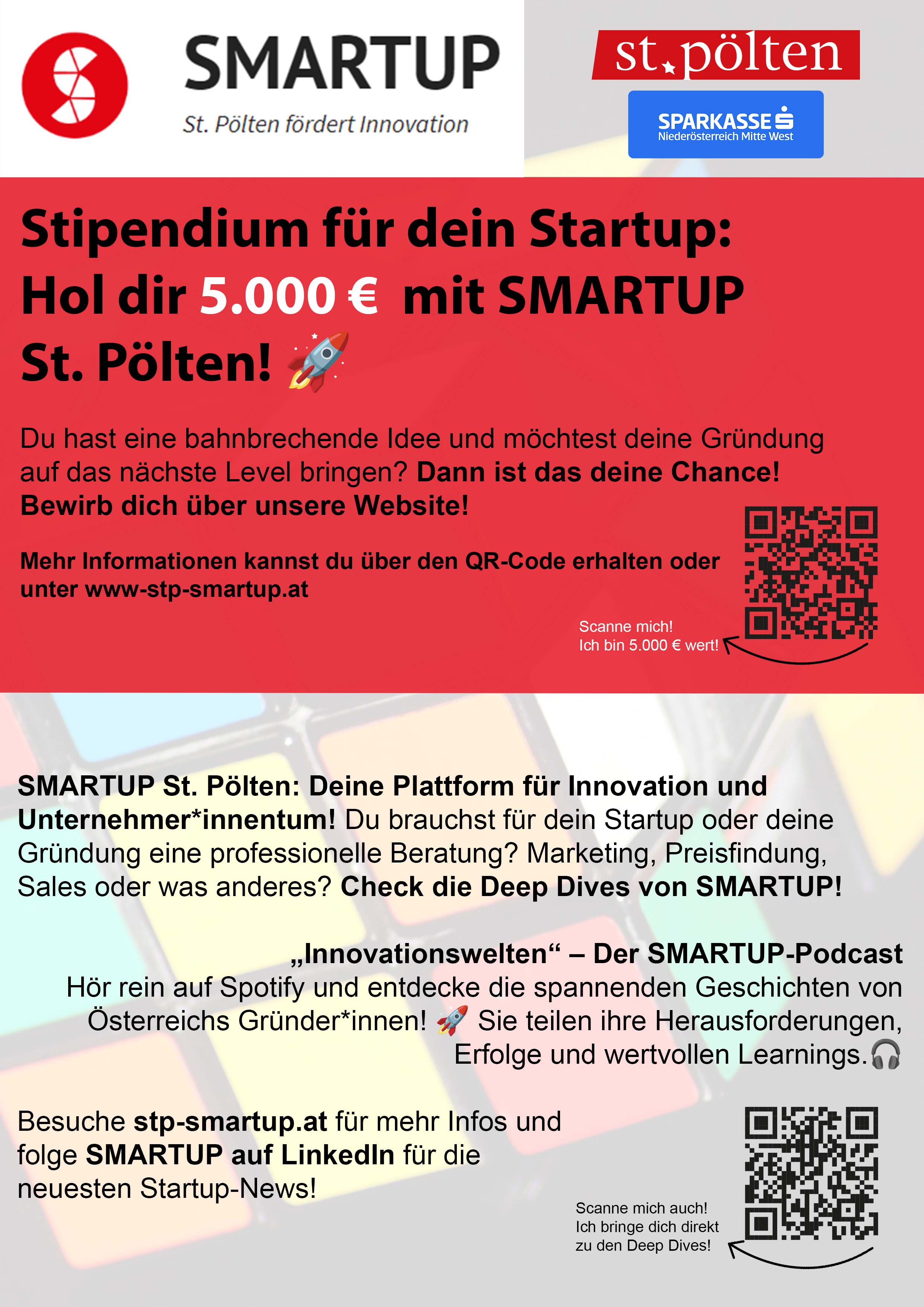 SMARTUP Stipendium Informationen
