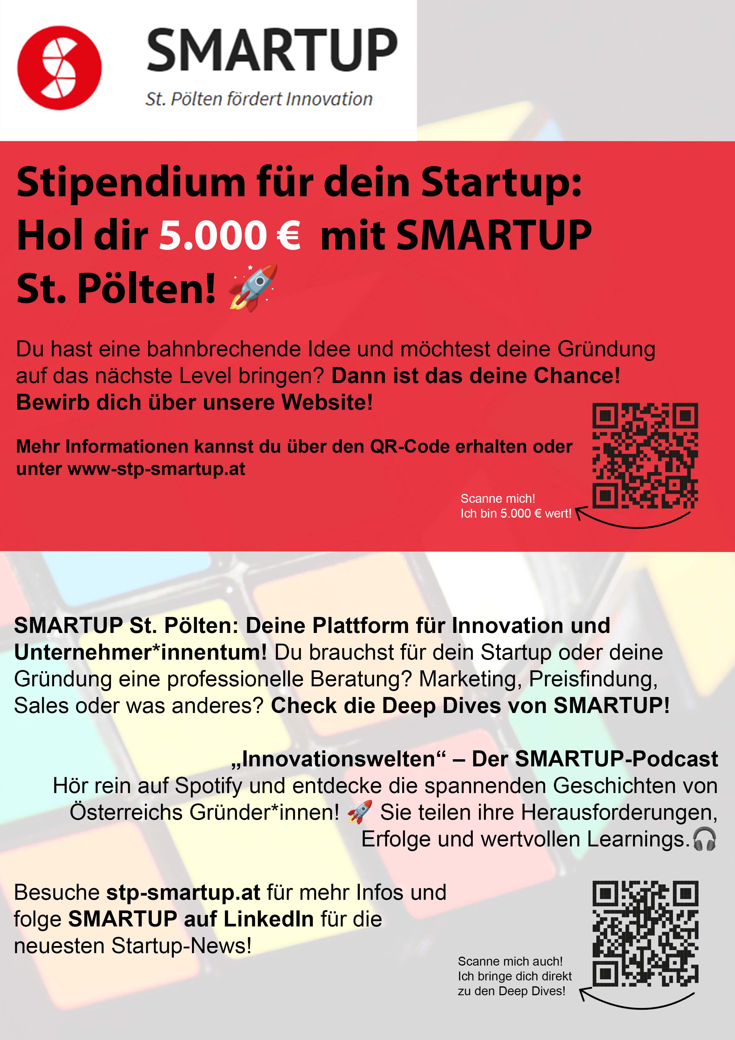 SMARTUP Stipendium Informationen